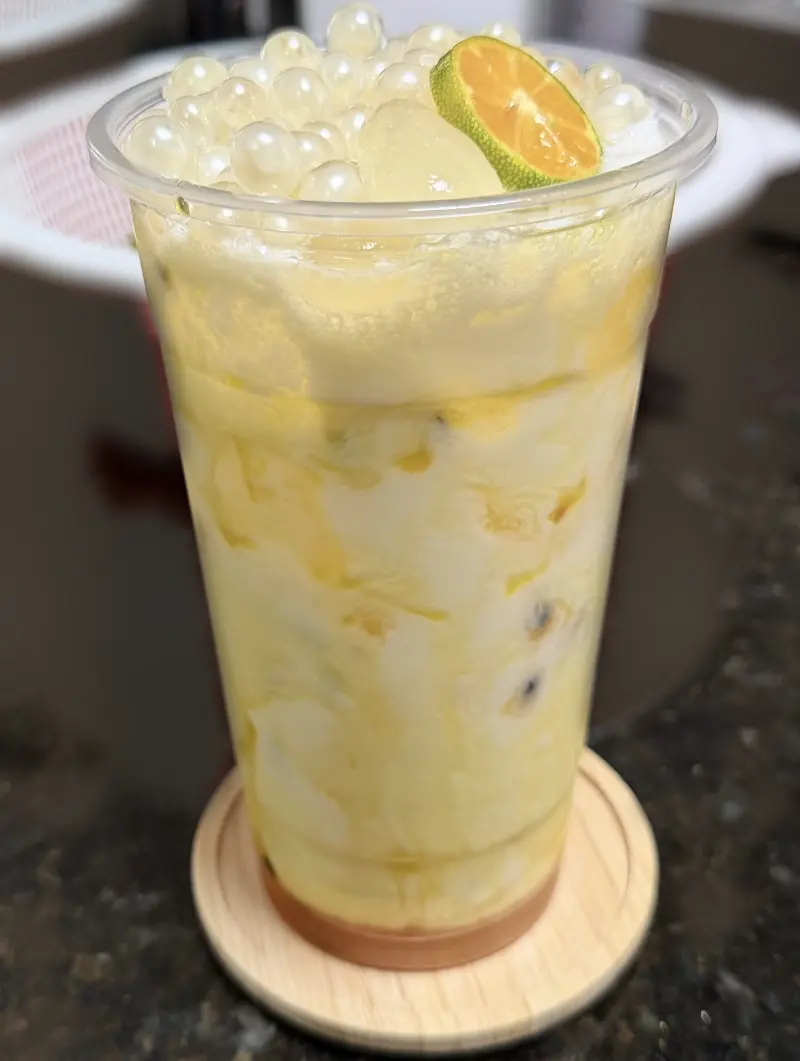 passion pearl yogurt canned boba drink mexiutea
